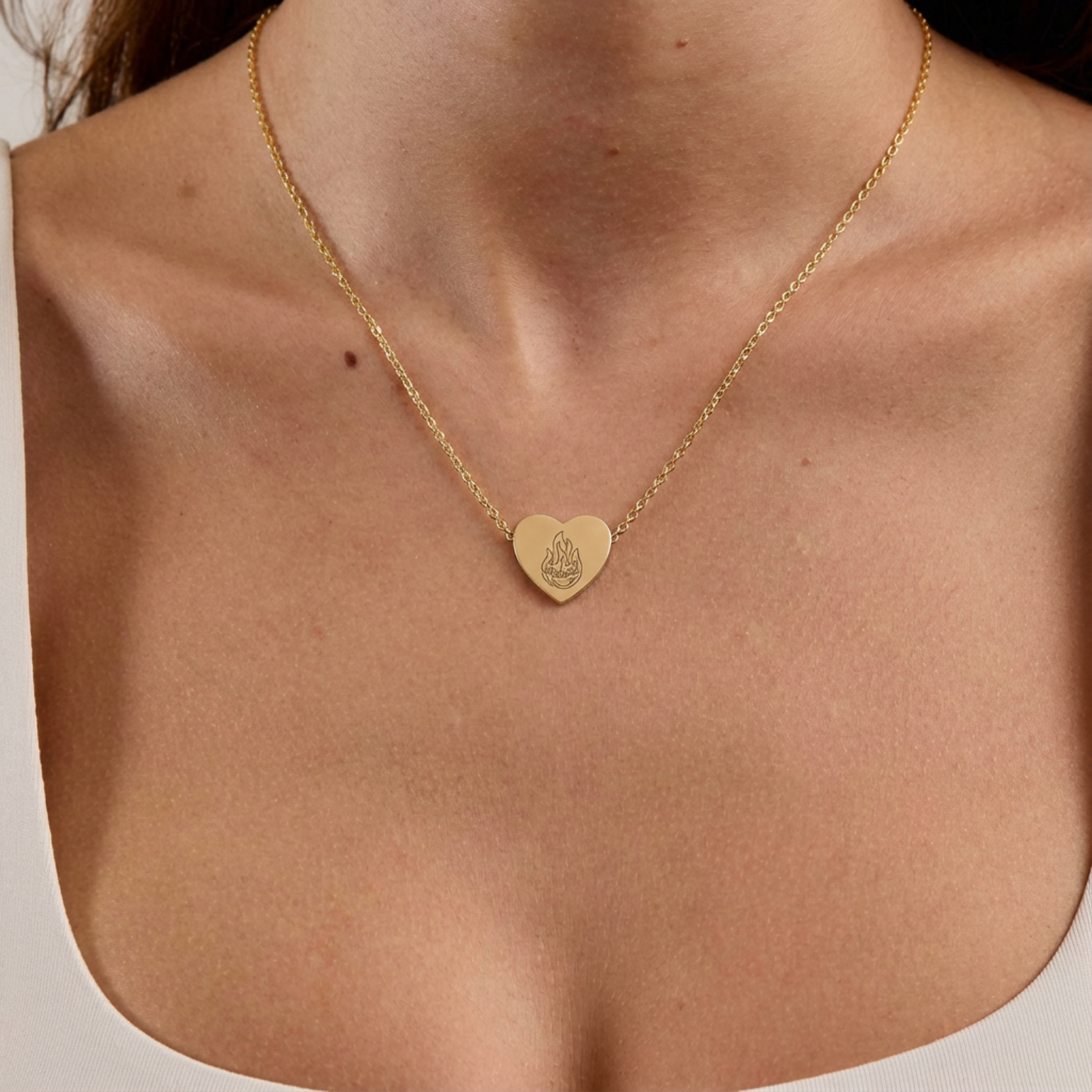 Fireheart Heart Necklace