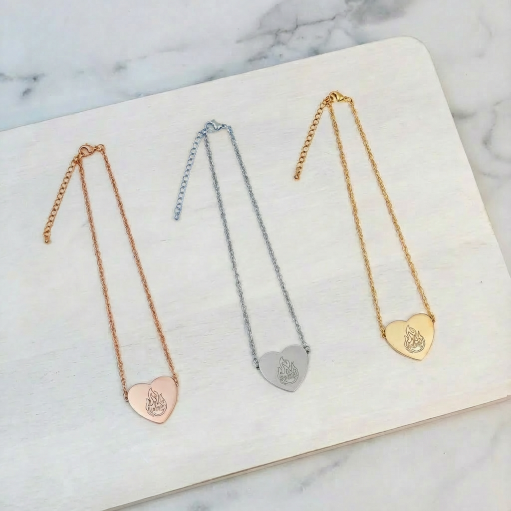 Fireheart Heart Necklace