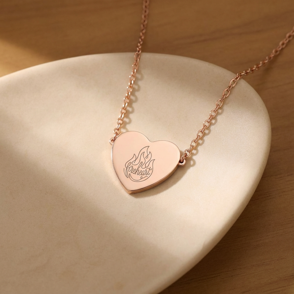 Fireheart Heart Necklace