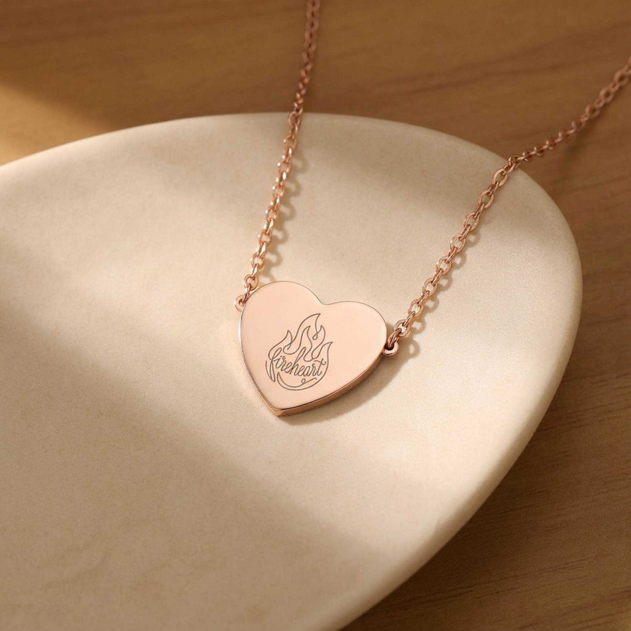 Fireheart Heart Necklace