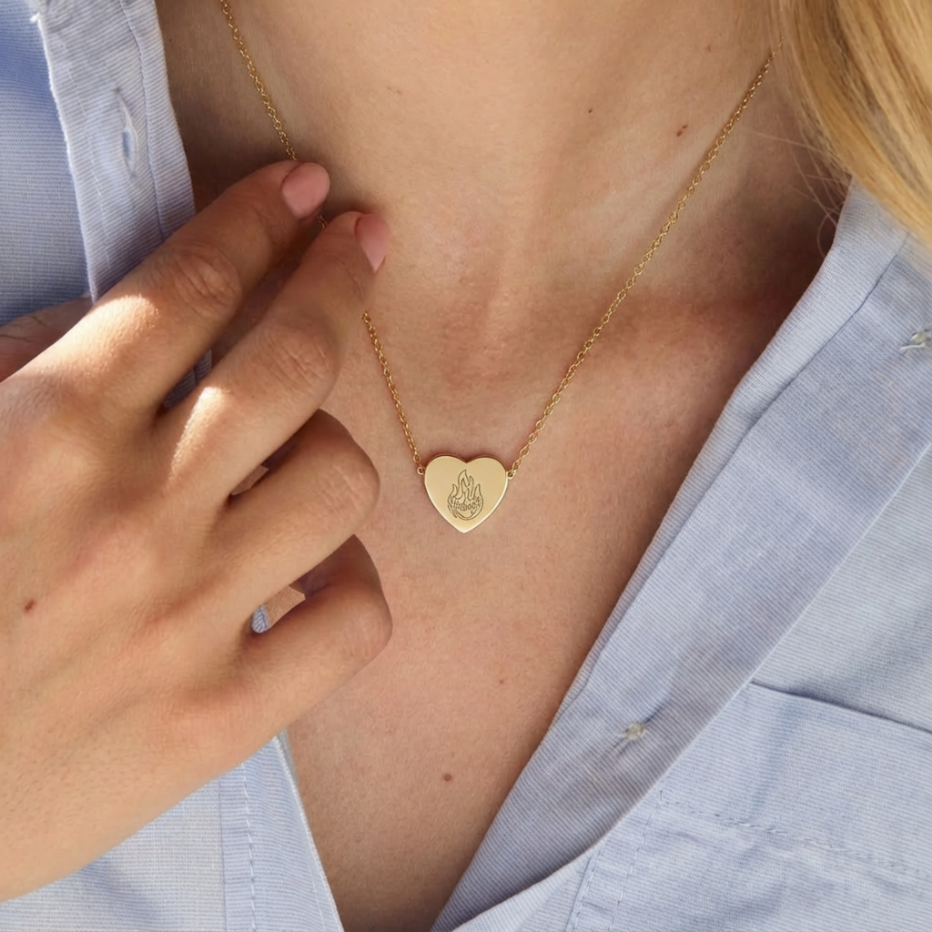 Fireheart Heart Necklace