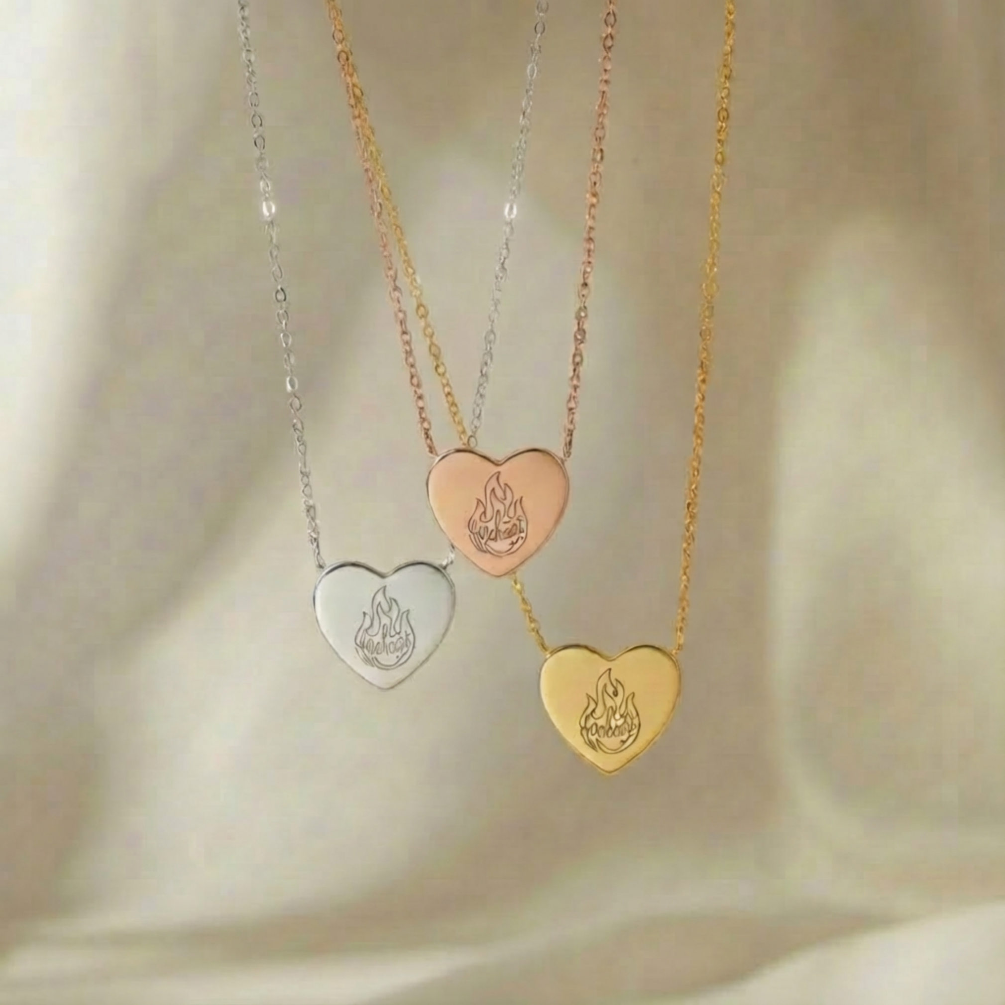 Fireheart Heart Necklace