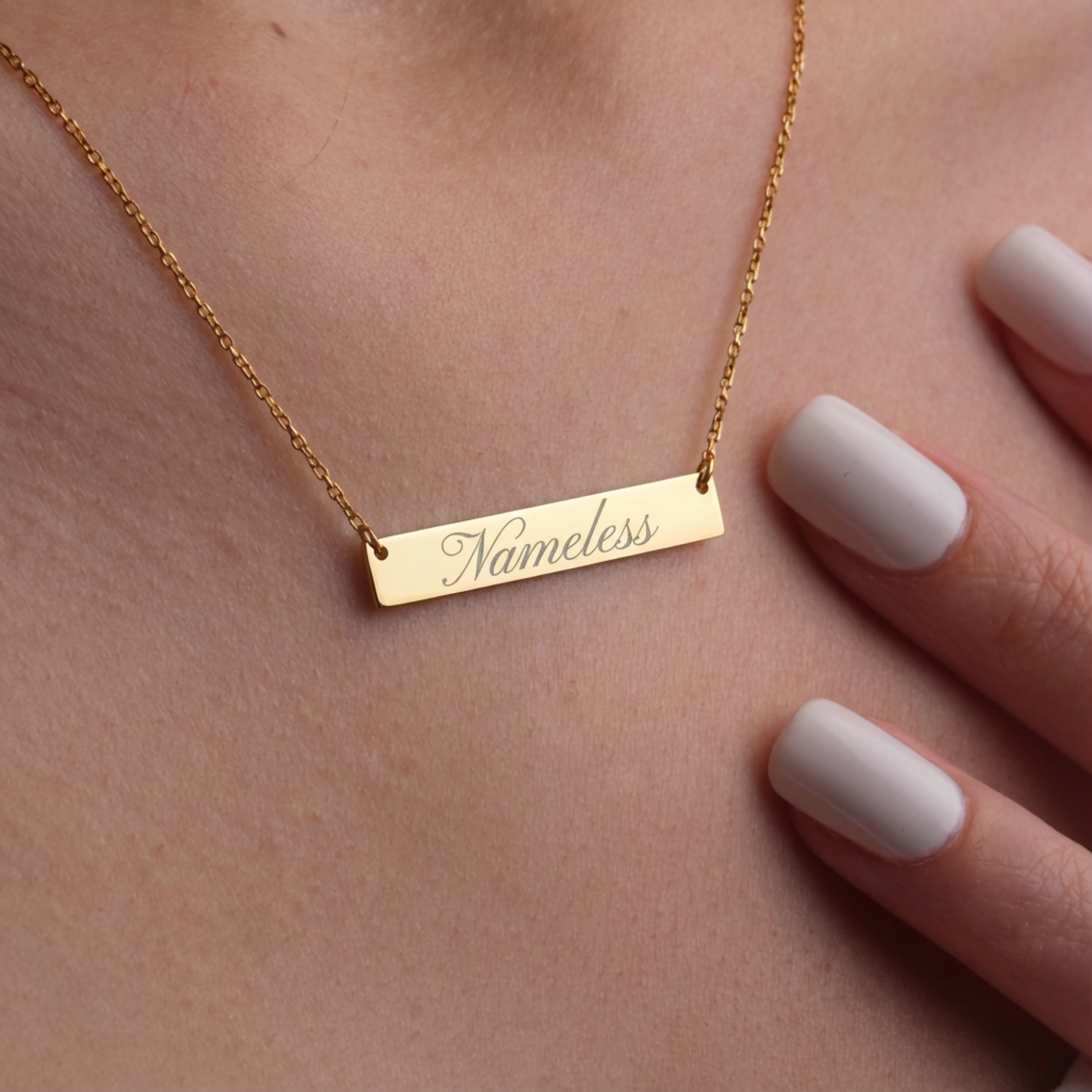 Nameless Horizontal Bar Necklace