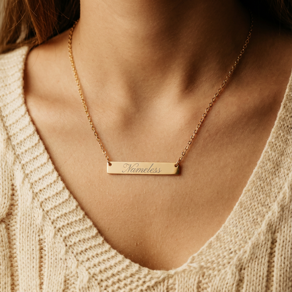 Nameless Horizontal Bar Necklace