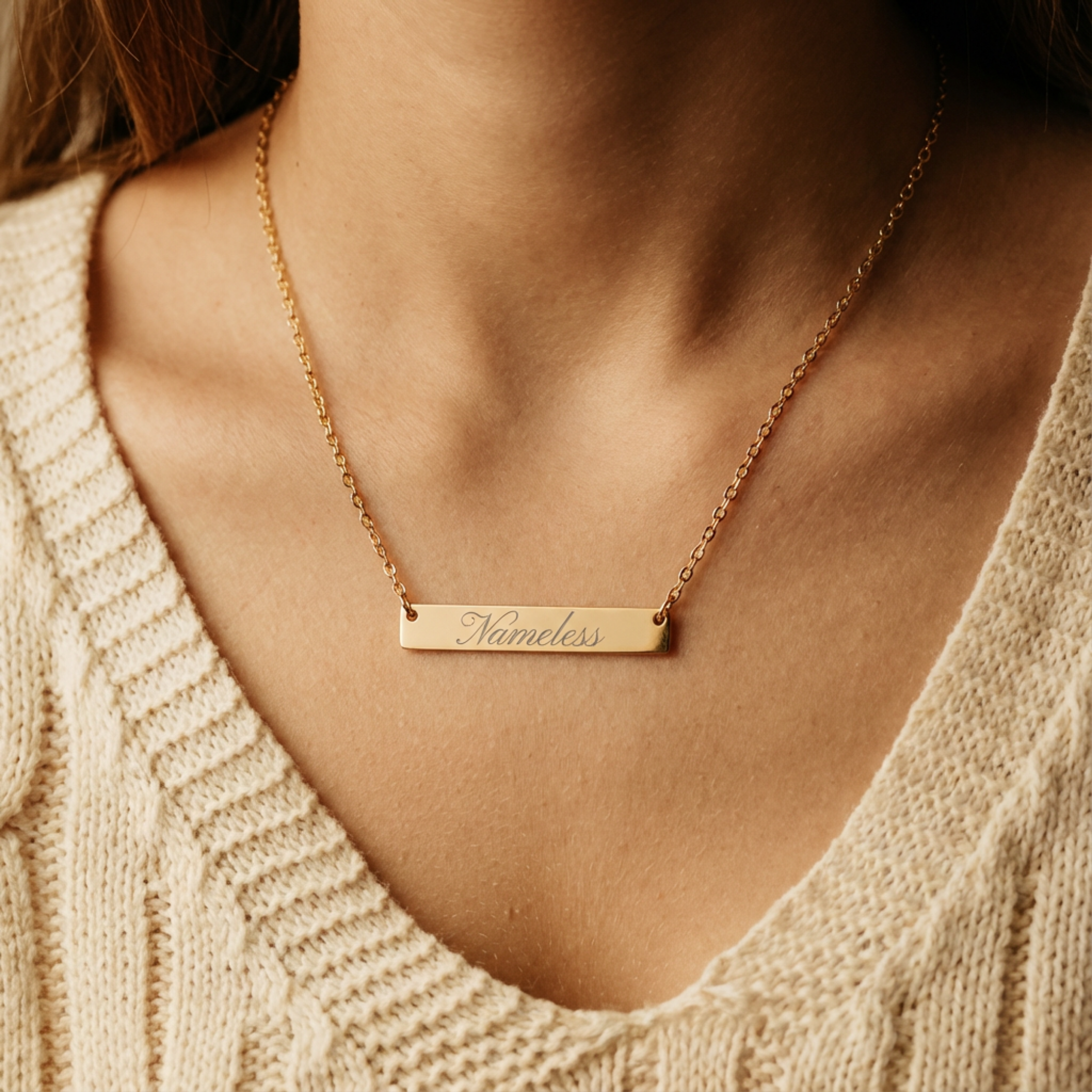 Nameless Horizontal Bar Necklace