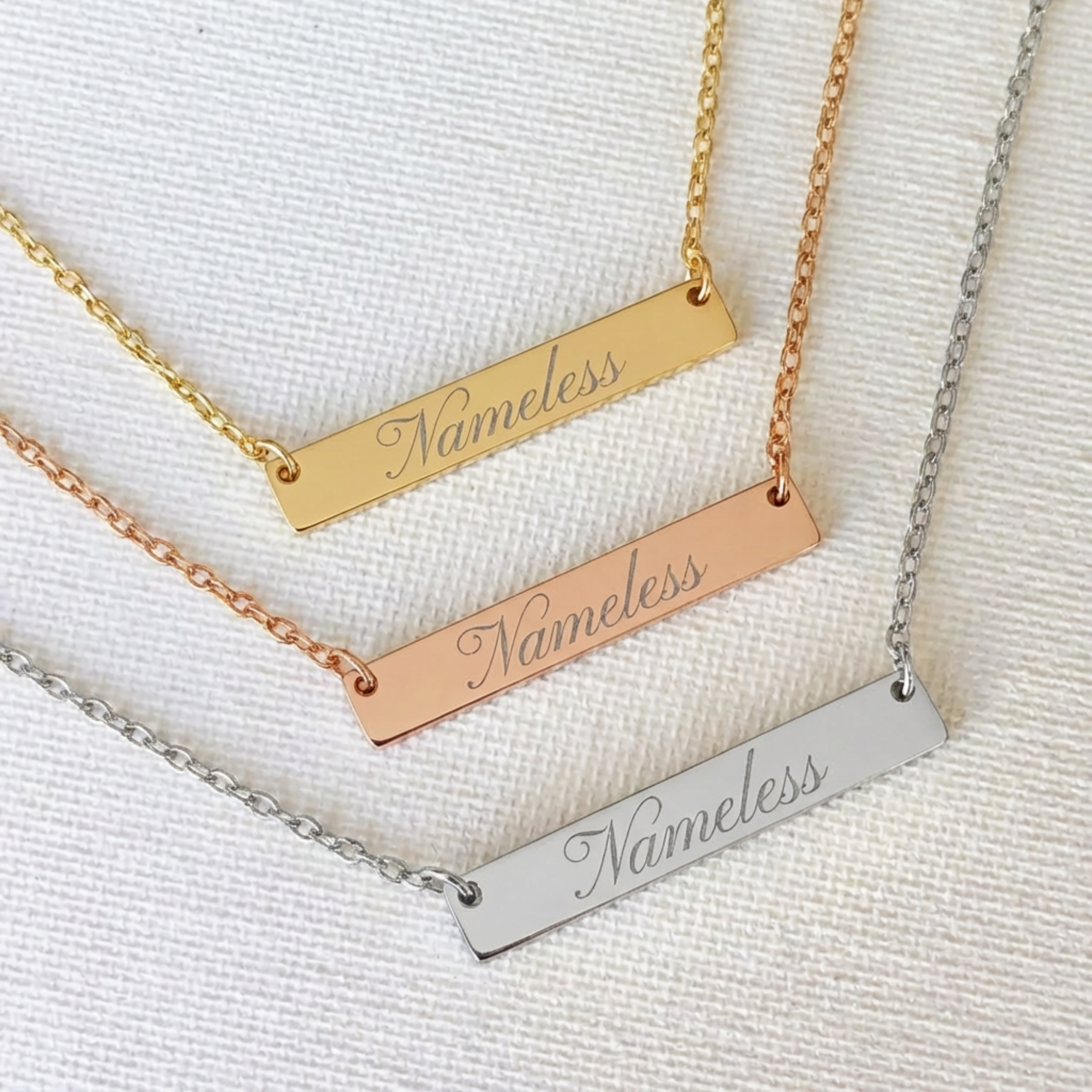 Nameless Horizontal Bar Necklace