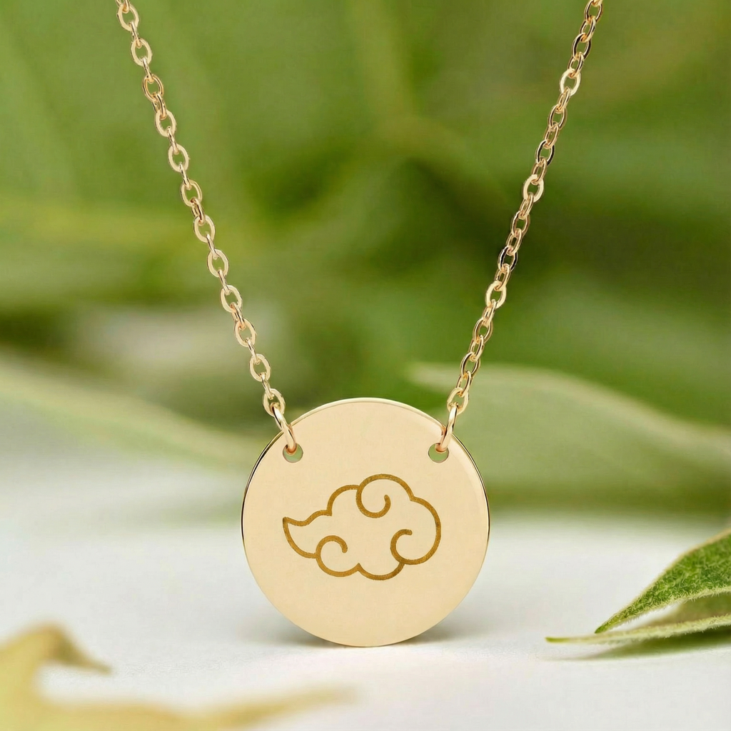 Rogue Cloud Circle Pendant Necklace