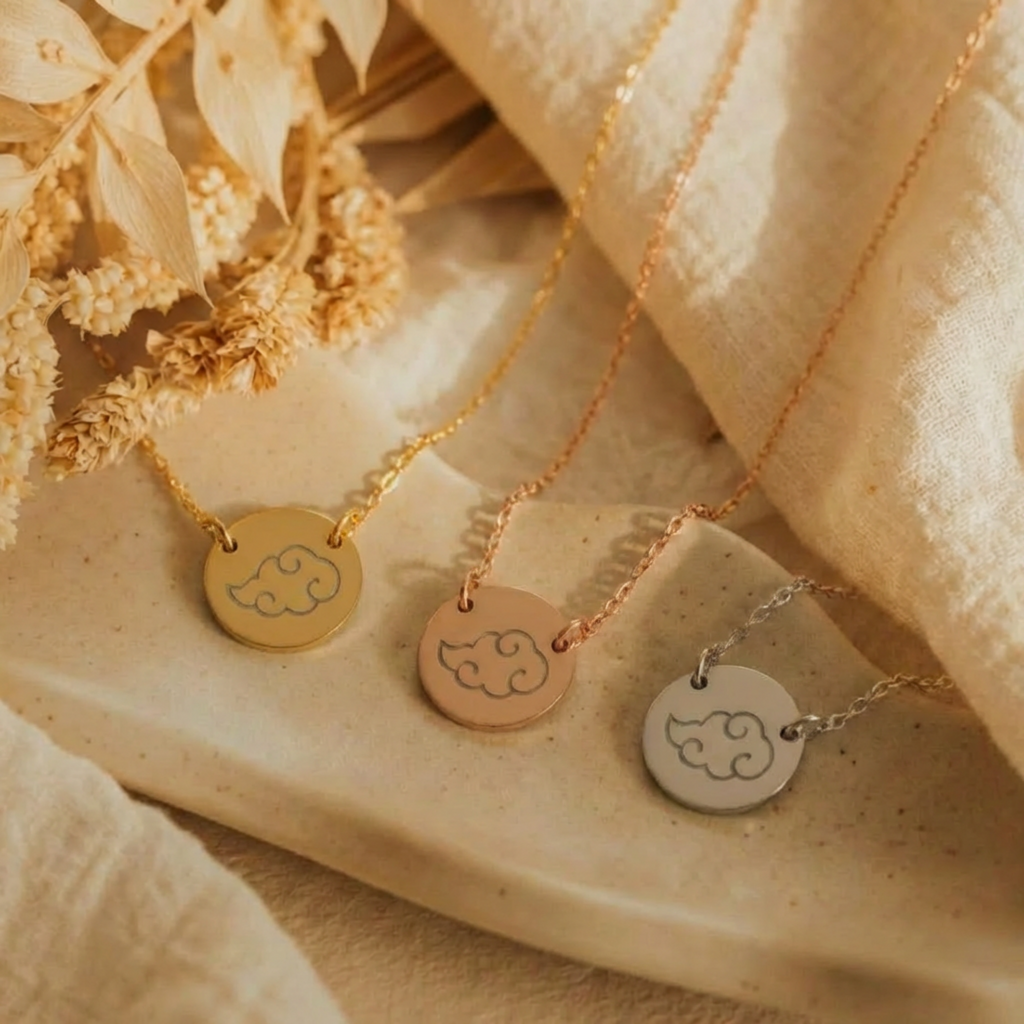 Rogue Cloud Circle Pendant Necklace