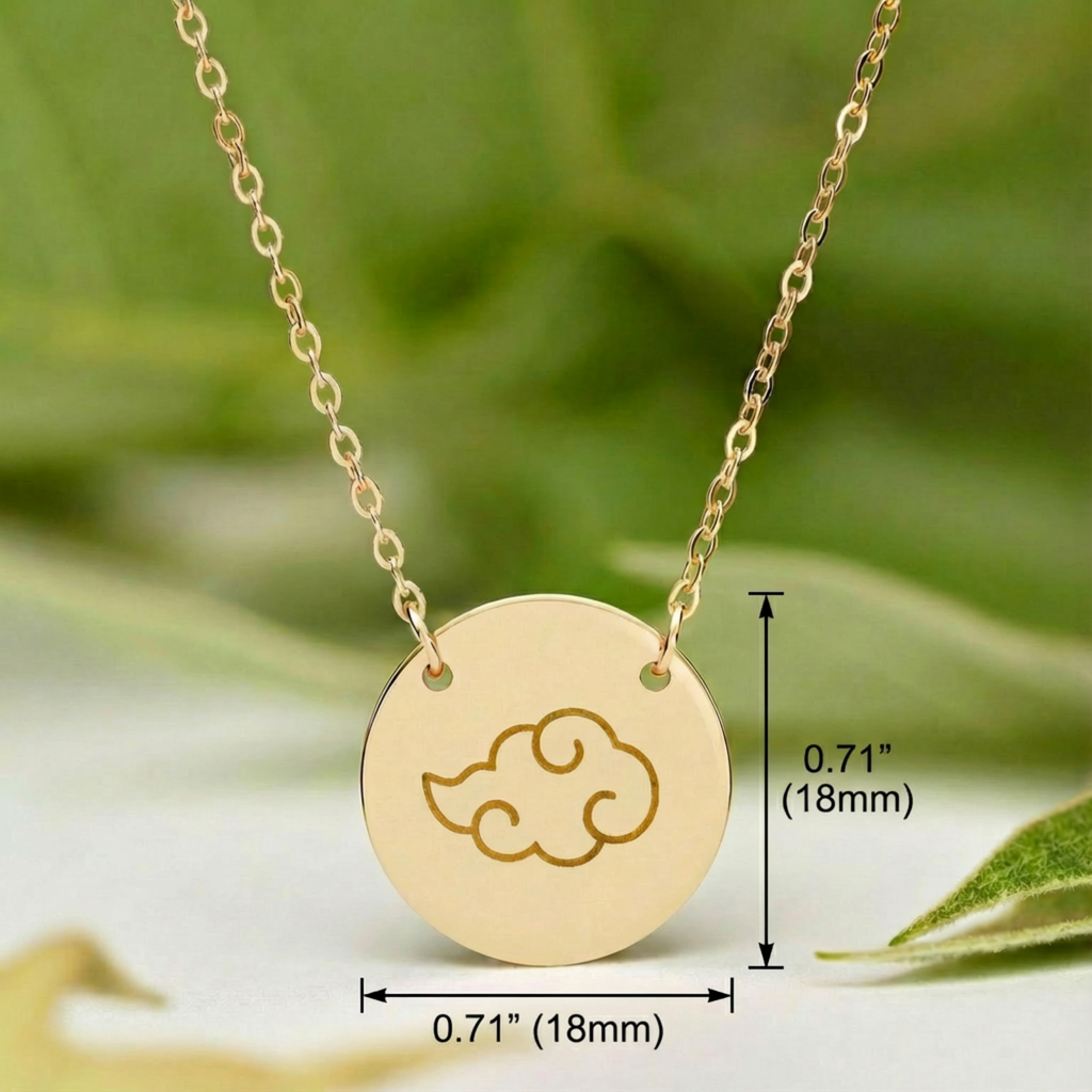 Rogue Cloud Circle Pendant Necklace
