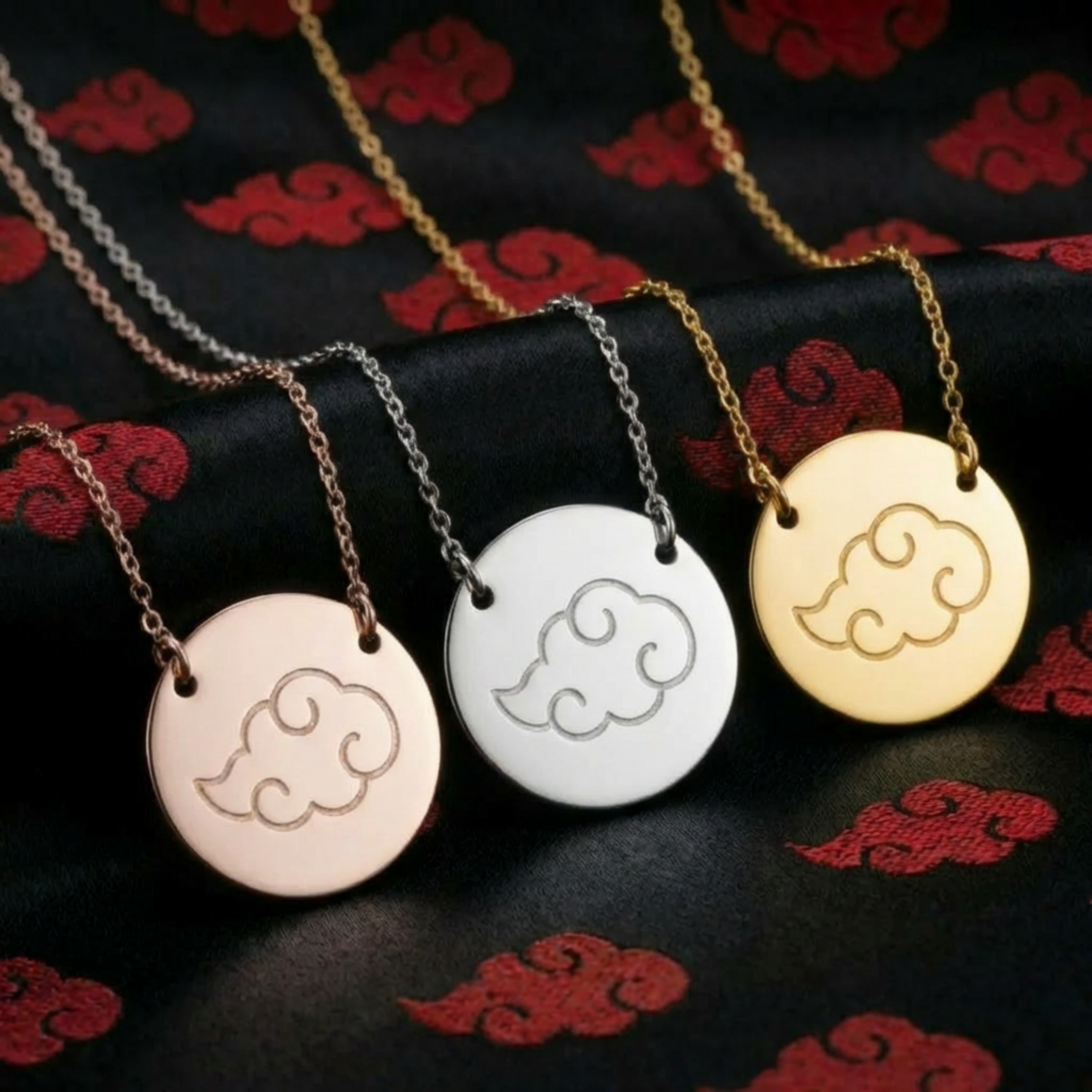 Rogue Cloud Circle Pendant Necklace