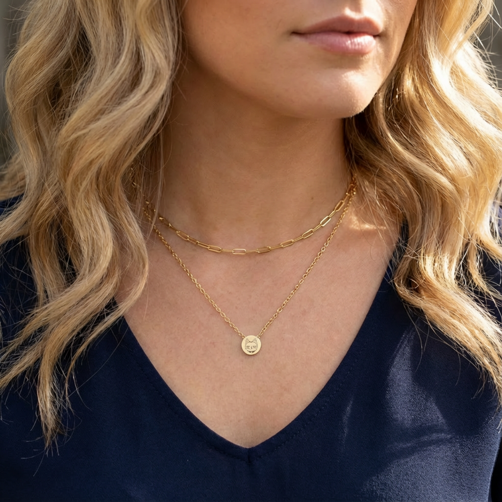 Turbo Abuela Micro Pendant and Necklace